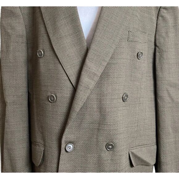 Oleg Cassini Paolo Brown 100% Wool Blazer Men’s Designer Luxury Coat US 42R - Picture 2 of 12
